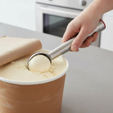 Cuchara Porcionadora de Helado N° 24 Aluminio Fundido Autodescongelante 45 ml Dechef