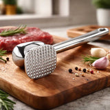 Mazo Ablandador de Carne Aluminio Fundido Doble Cara Dechef