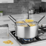 Olla para Pasta Aluminio con 4 Insertos 20 Lt 35x18 cm Dechef