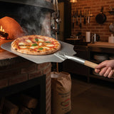 Pala para Pizza Aluminio Mango Corto 35 x 40 cm 66 cm Dechef