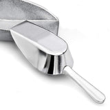 Poruña Plana Aluminio 7 oz 207 ml Mango No Resbaladizo Dechef