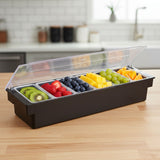 Dispensador de 6 Condimentos Base ABS con Tapa Dechef