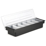 Dispensador de 6 Condimentos Base ABS con Tapa Dechef