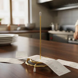 Porta Comanda Pincho Órdenes Alambre Dorado 16 cm Dechef