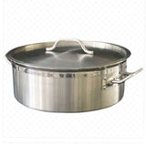 Cacerola Baja Acero Inoxidable 18/10 Fondo Sándwich 30 cm 8 Lt Dechef