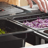 Recipiente Gastronorm Policarbonato Negro 1/3 10 cm 3,6 Litros Dechef
