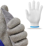 Guante Anticorte Talla M Acero Inoxidable 18/10 Dechef