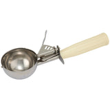 Cuchara Porcionadora de Helado N° 10 Acero Inoxidable Mango Beige 111 ml Dechef