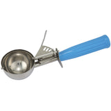 Cuchara Porcionadora de Helado N° 16 Acero Inoxidable Mango Azul 81 ml Dechef