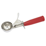 Cuchara Porcionadora de Helado N° 24 Acero Inoxidable Mango Rojo 52 ml Dechef