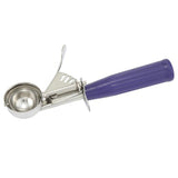Cuchara Porcionadora de Helado N° 40 Acero Inoxidable Mango Morado 26 ml Dechef