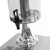 Dispensador de Jugo Doble Acero Inoxidable y Plástico 16 L Dechef