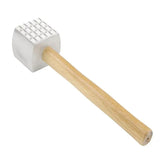 Mazo Ablandador de Carne Aluminio 2 Caras Mango de Madera 33 cm Dechef