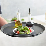 Bandeja Garzón Antideslizante 46 cm Negra Dechef