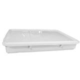Caja para Fermentación de Masa de Pizza Policarbonato Blanco 60 x 40 x 7,5 cm con Tapa Dechef