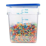 Contenedor Graduado Policarbonato con Tapa 17,2 Litros 18 Qt Dechef