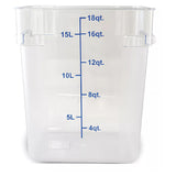 Contenedor Graduado Policarbonato sin Tapa 17,2 Litros 18 Qt Dechef