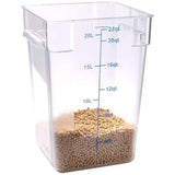 Contenedor Graduado Policarbonato con Tapa 20,8 Litros 22 Qt Dechef