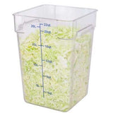 Contenedor Graduado Policarbonato con Tapa 20,8 Litros 22 Qt Dechef