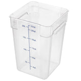 Contenedor Graduado Policarbonato sin Tapa 20,8 Litros 22 Qt Dechef