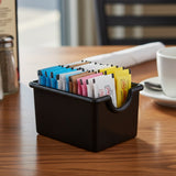 Porta Azúcar Plástico Negro Dechef (Set 12 Piezas)
