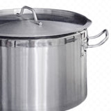 Cacerola Alta Acero Inoxidable 18/10 Fondo Sándwich 45 cm 42 Lt Dechef