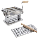 Set Máquina de Pasta Manual + Molde Ravioli 36 Piezas Imperia