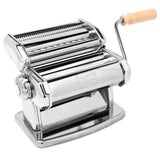 Máquina de Pasta Manual Acero Cuerpo Cortador Ajustable Mango Madera Imperia