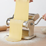Máquina de Pasta Manual Acero Cromado 6 Grosores 3 Formatos Color Crema Imperia