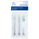 Kit de 4 Boquillas Decorativas e Inyector para Sifón Kayser