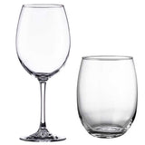 Set Copa Vino Pinot 580 ml + Vaso 470 ml Vidrio Vicrila (Set 12 Piezas)