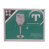 Copa Vino Blanco Vidrio Templado Sauvignon 580 ml Vicrila (Set 6 Piezas)