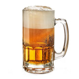 Schop Jarro Cervecero Vidrio 1 Litro Vicrila (Set 2 Piezas)
