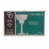 Copa Margarita Vidrio Templado 440 ml Vicrila (Set 6 Piezas)