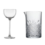 Set Copa de Licor Vidrio Savage Nude 135 ml 6 Piezas + Jarro Mezclador Pasabahce