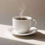 Taza Té con Platillo Porcelana Blanca Duo 200 ml Costa Verde (Set 6 Piezas)