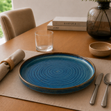 Plato Bajo Porcelana Coral Sapphire 26 cm Bonna