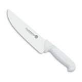 Cuchillo Carnicero Hoja Ancha Filarmónica Acero Molibdeno Vanadio Mango Blanco 20 cm Tres Claveles