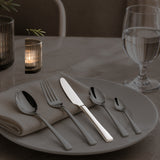 Cuchillo de Mesa Acero Inoxidable 18/10 Pulido Espejo 22,5 cm Set 12 Piezas Antracite Dalper