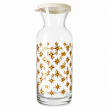 Botella Decanter de Vidrio Decorado con Tapa Village 700 ml Set 3 Piezas Pasabahce