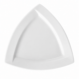 Plato Triangular Loza Blanca 30 cm Concerto Stratus