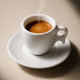 Taza Café con Platillo Porcelana Blanca 200 ml Bird Schmidt (Set 6 Piezas)