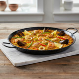 Paellera de Acero Esmaltado 24 cm 1 Porción La Valenciana Vaello