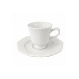 Taza de Café con Platillo Porcelana Prisma Schmidt (Set 6 Piezas)