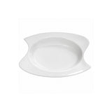Plato Hondo Wave Loza Blanca 25x19 cm Stratus
