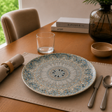 Plato Bajo Porcelana Mosaico 27 cm Luca Mosaic Bonna