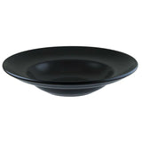Plato Hondo Porcelana Negro Mate 27 cm 400 ml Notte Bonna