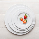 Plato Porcelana Blanca Eclipse 23 cm Costa Verde