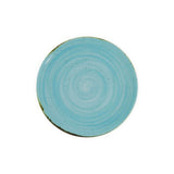 Plato de Pan Porcelana Rústico Azul 16 cm Costa Verde