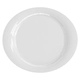 Plato Ovalado Porcelana Blanca 34x29 cm Duo Costa Verde